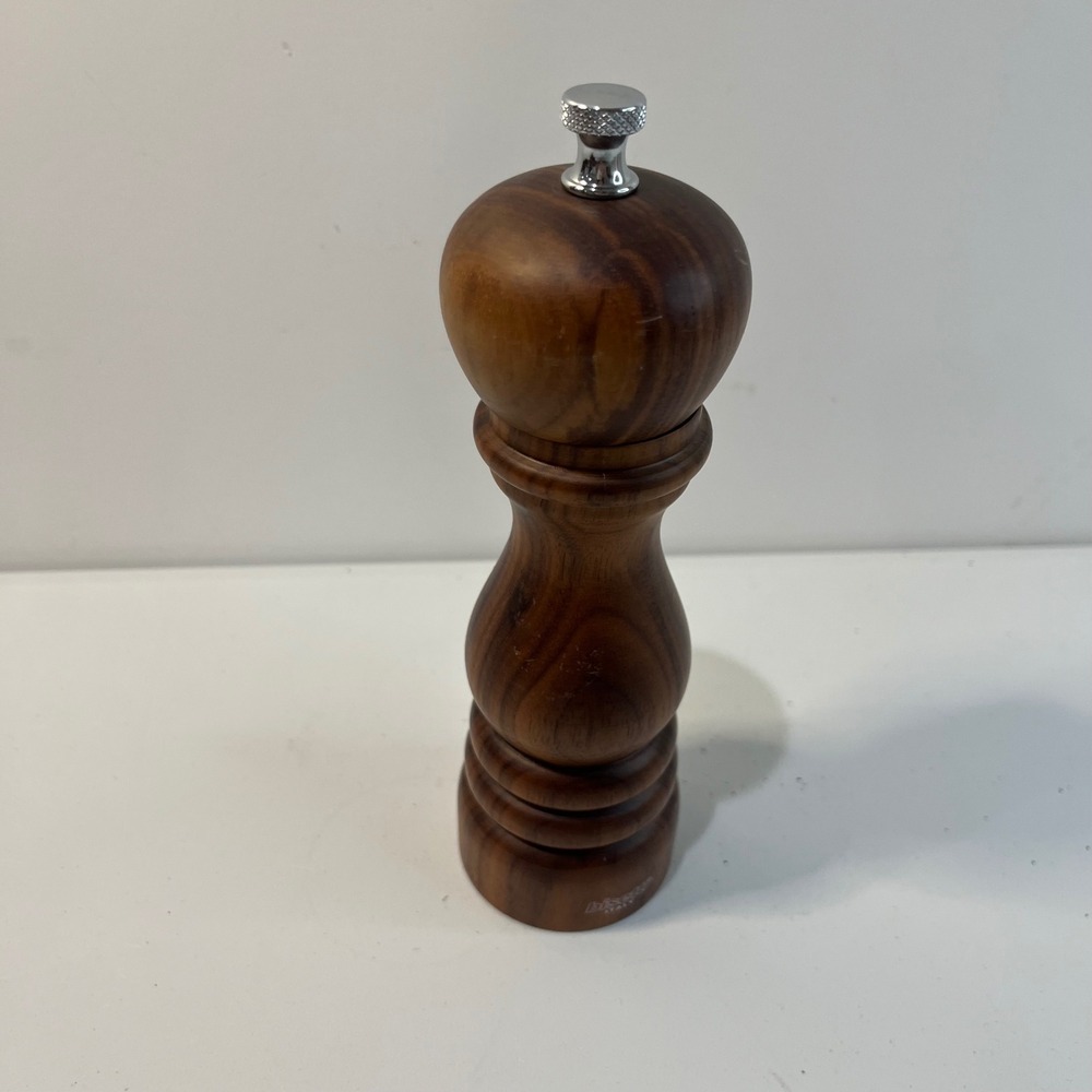 Bisetti Italy Wooden Pepper Mill Grinder Ceramic Grinding‎ Mechanism MCM
